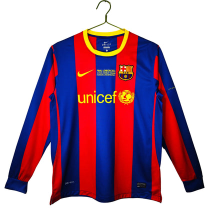 FC Barcelona 10/11 Home Long Sleeve Jersey