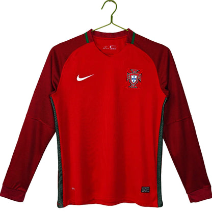 Portugal 2016 Home Long Sleeve Jersey