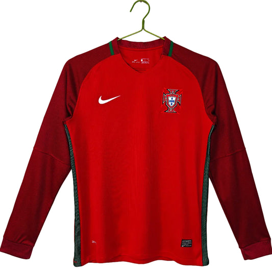 Portugal 2016 Home Long Sleeve Jersey