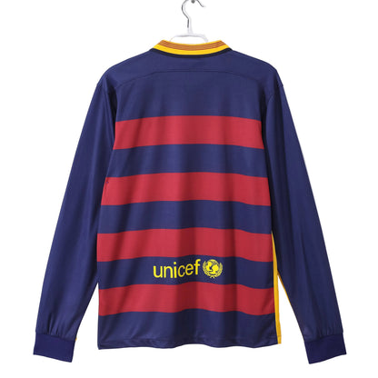 FC Barcelona 15/16 Home Long Sleeve Jersey