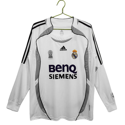 Real Madrid 06/07 Home Long Sleeve Jersey