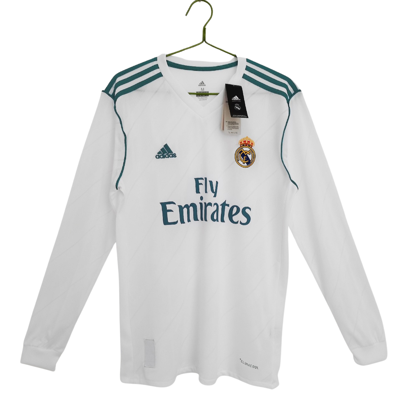 Real Madrid 17/18 Home Long Sleeve Jersey