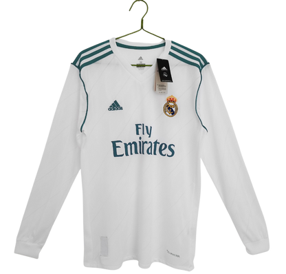 Real Madrid 17/18 Home Long Sleeve Jersey