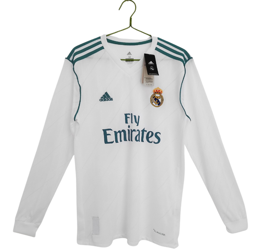 Real Madrid 17/18 Home Long Sleeve Jersey